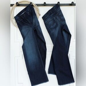 Kimes Ranch Dark Blue Flare & Wide Leg Jeans